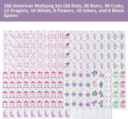 Mini Mahjong Tiles Set for Travel