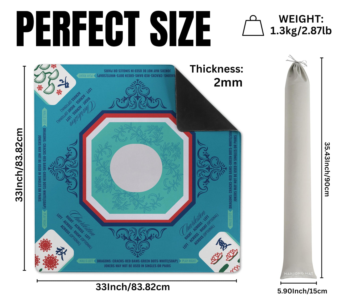 Flower Mahjong Mat