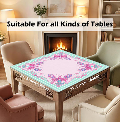 Blue and Yellow Summer Italian Lemon Mahjong Mat