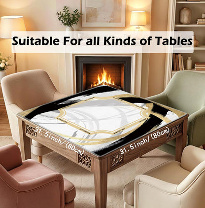 Blue and Yellow Summer Italian Lemon Mahjong Mat