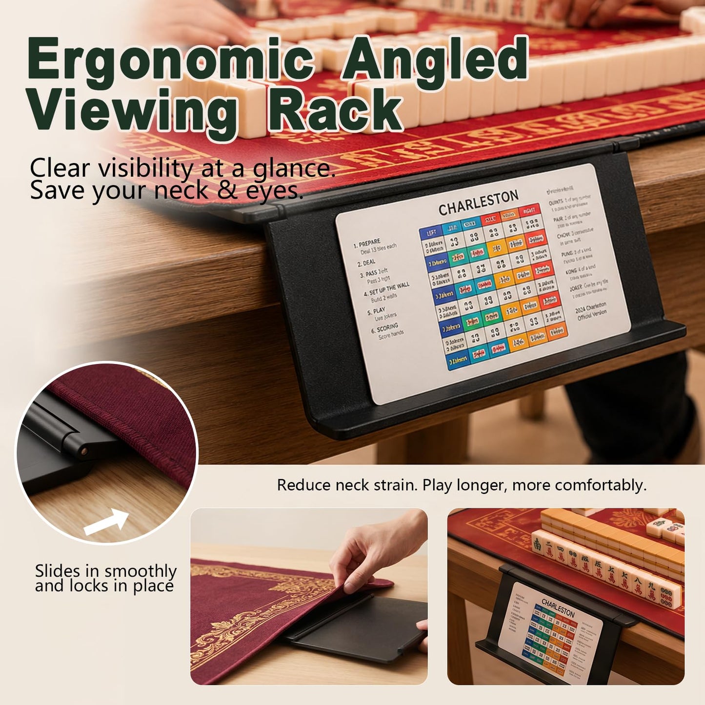 Mahjong Card Holder for Table