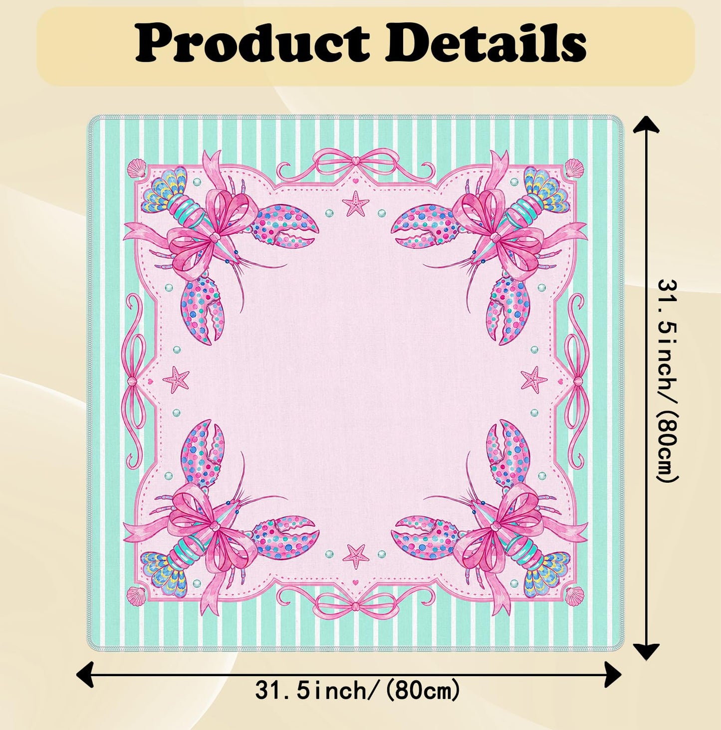 Blue and Yellow Summer Italian Lemon Mahjong Mat