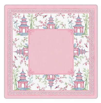 Blue and Yellow Summer Italian Lemon Mahjong Mat