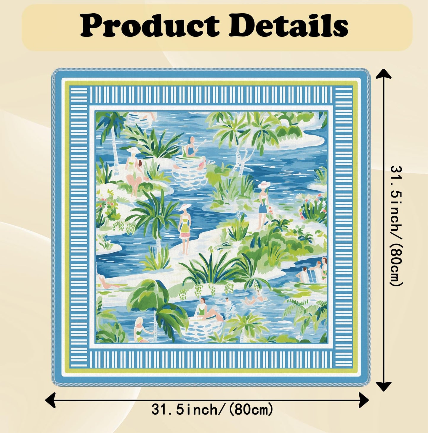 Blue and Yellow Summer Italian Lemon Mahjong Mat