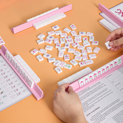 Mini Mahjong Tiles Set for Travel