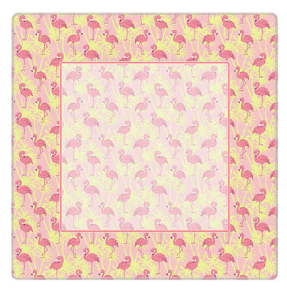 Blue and Yellow Summer Italian Lemon Mahjong Mat