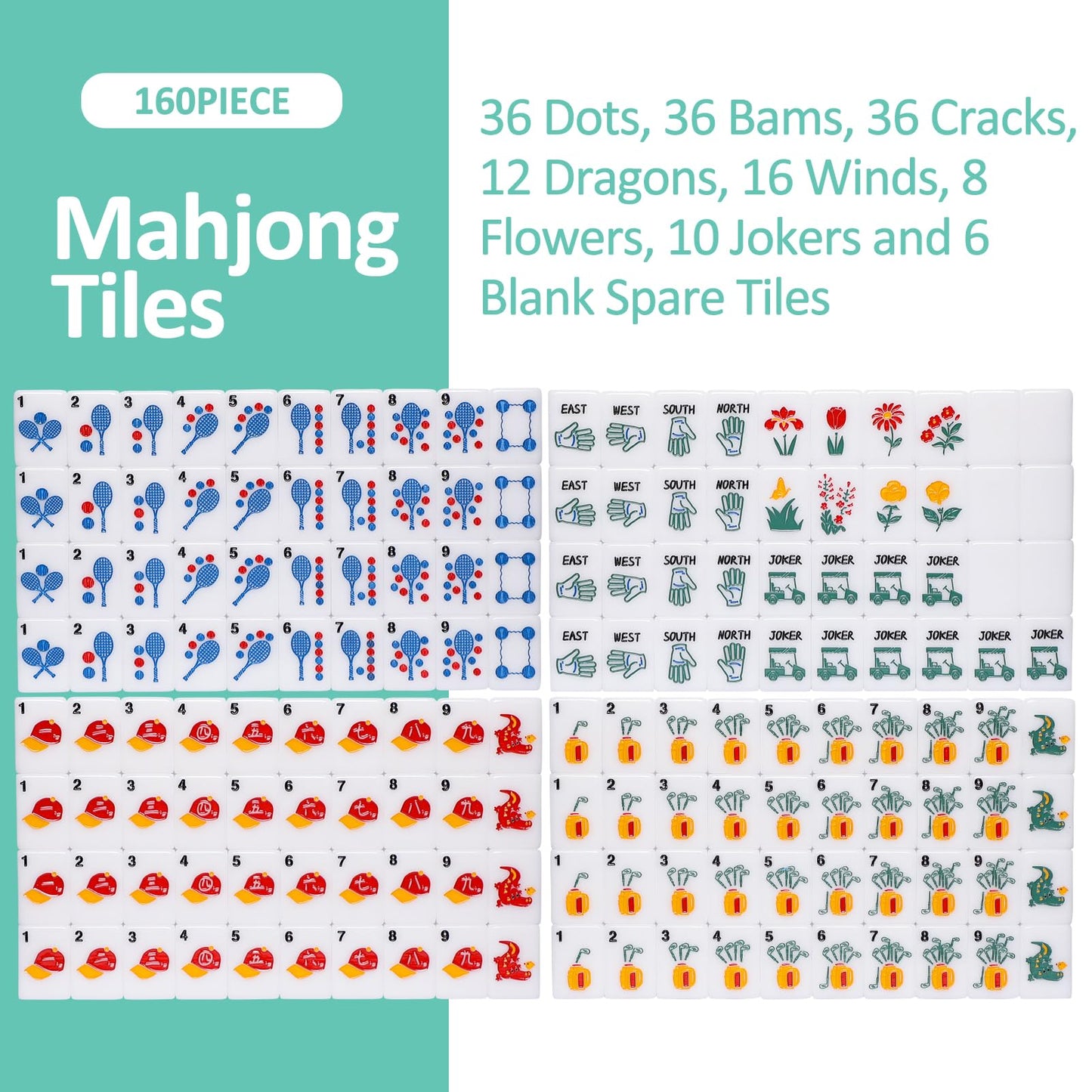 American Mahjong Set with pink tiles and racks/pushers included