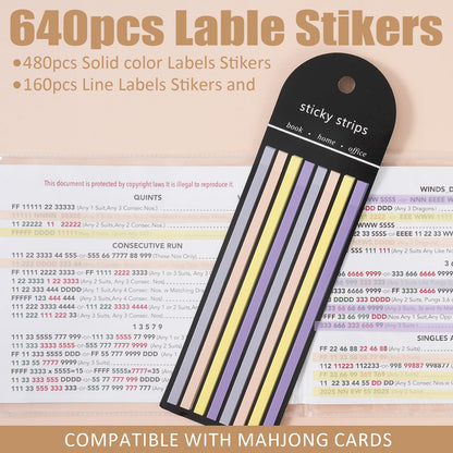 Mahjong Card Line Finder Highlighter Tape