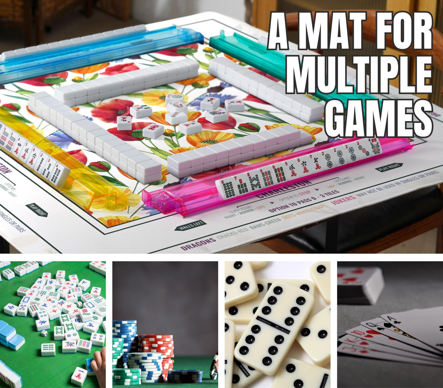 Flower Mahjong Mat