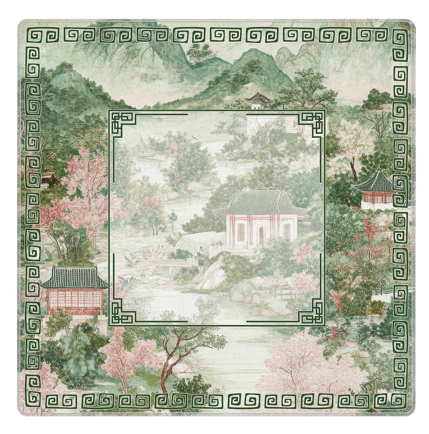 Blue and Yellow Summer Italian Lemon Mahjong Mat