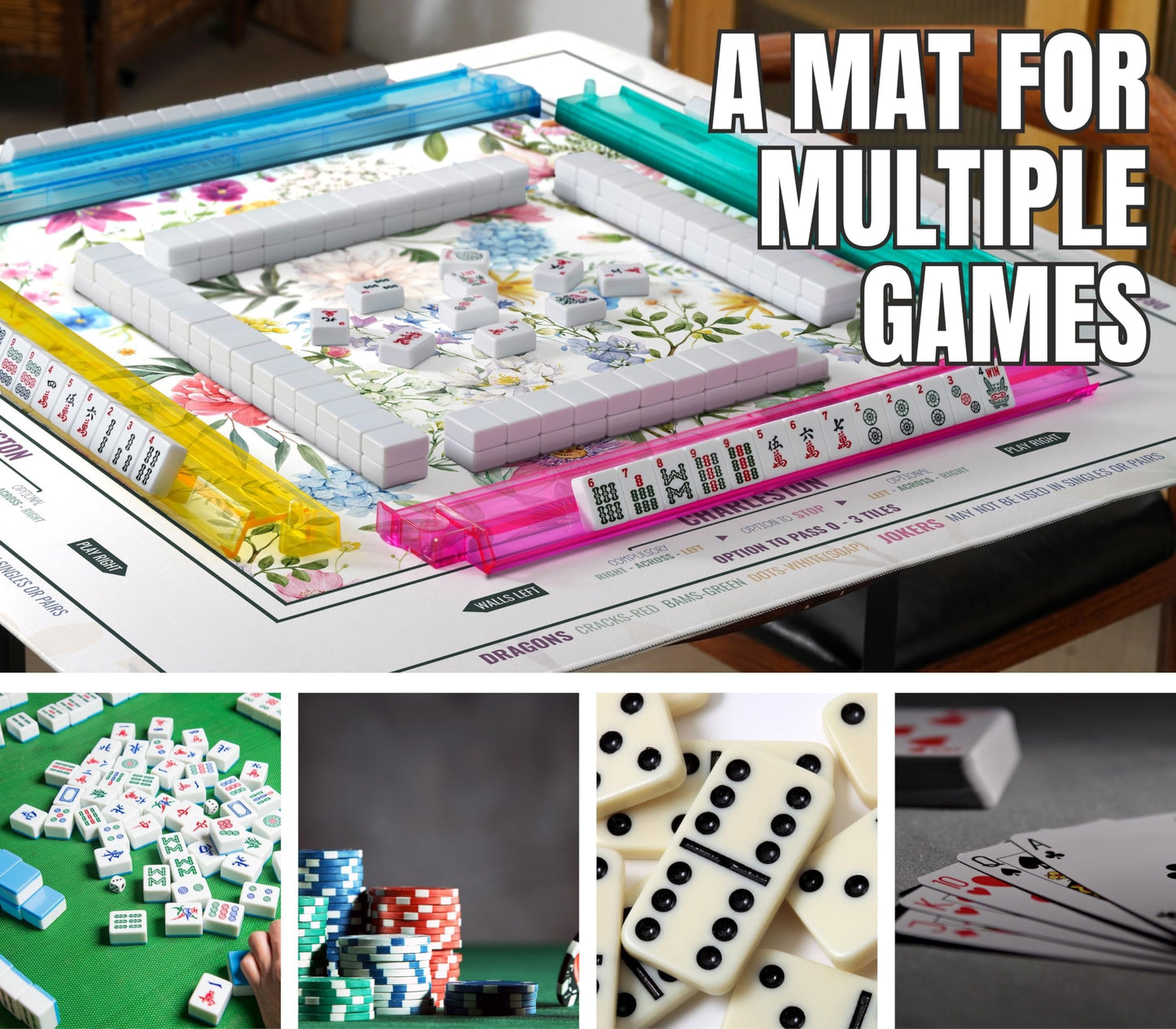 Flower Mahjong Mat