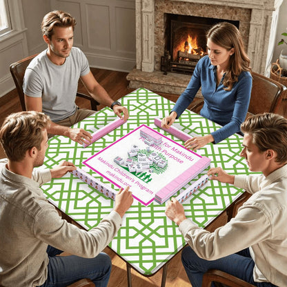 Mahjong for Makindu Custom Mahjong Mat 31.5"x31.5" (Ship Rolled up)